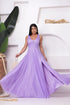 VESTIDO TRES LISTRAS PLISSADO